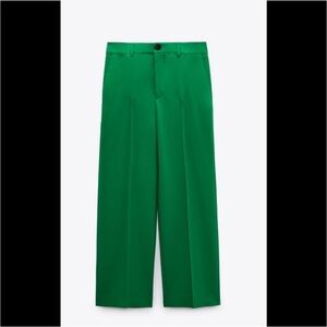 Zara Vibrant Green Trousers